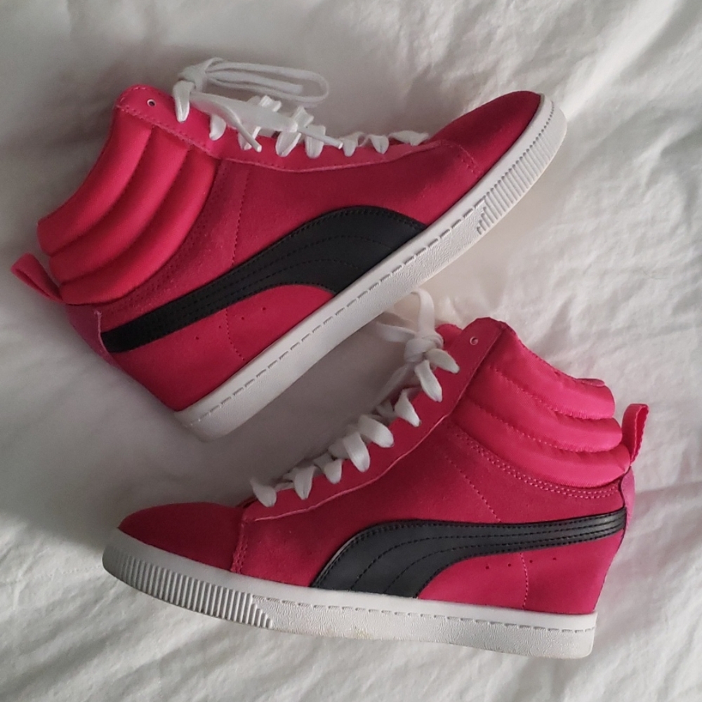 PUMA suede platform sneakers
